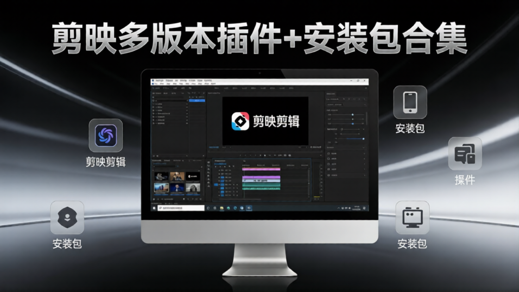 剪映多版本插件 + 安装包合集（5.9/6.0/6.1）｜解锁专业插件，PC 端剪辑无上限-好资源